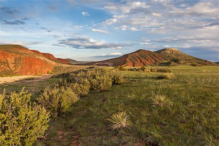 mountain ranch landscape in Colorado - Red Mountain Open Space Photographie de stock - Aubaine LD & Abonnement, Code: 400-06862106