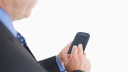 simsearch:400-07141016,k - Close-up of businessman texting with smartphone Stockbilder - Microstock & Abonnement, Bildnummer: 400-06862604