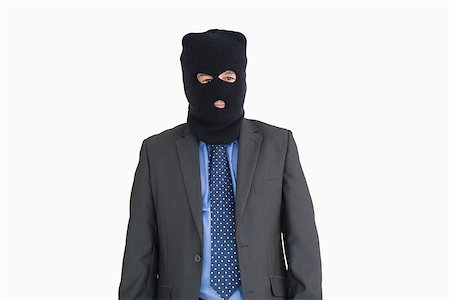 simsearch:400-06803573,k - Businessman as a thief in a balaclava Stock Photo - Budget Royalty-Free & Subscription, Code: 400-06862611