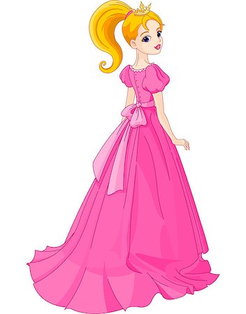simsearch:400-07415175,k - Illustration of beautiful princess Foto de stock - Royalty-Free Super Valor e Assinatura, Número: 400-06874924