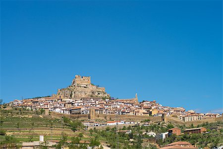 Medieval hilltop town of Morella, Castellon, Spain Photographie de stock - Aubaine LD & Abonnement, Code: 400-06874998