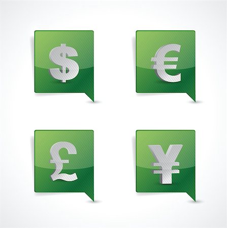 pin pointer currency symbol signs illustration design over white Foto de stock - Super Valor sin royalties y Suscripción, Código: 400-06875196