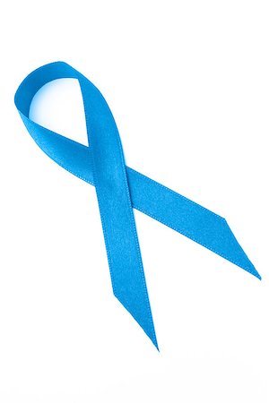 Blue prostate cancer ribbon on white background Stock Photo - Budget Royalty-Free & Subscription, Code: 400-06876133
