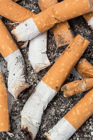 simsearch:400-06876304,k - Close up of many cigarette butts and ash Stock Photo - Budget Royalty-Free & Subscription, Code: 400-06876314