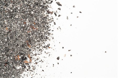 simsearch:400-06876304,k - Close up of ash with copy space on white background Stock Photo - Budget Royalty-Free & Subscription, Code: 400-06876318