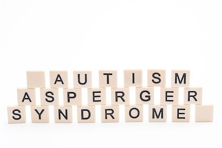 Autism asperger syndrome spelled out in plastic letter pieces on white background Stockbilder - Microstock & Abonnement, Bildnummer: 400-06876351