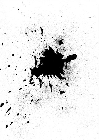 simsearch:400-06876753,k - Black ink splash on white background Photographie de stock - Aubaine LD & Abonnement, Code: 400-06876714