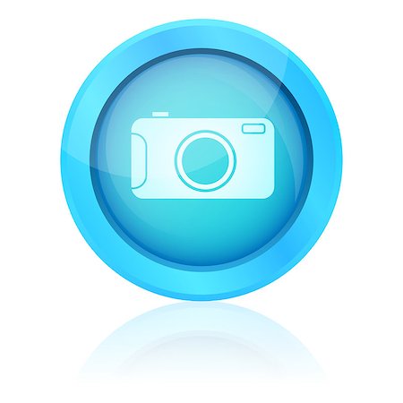 simsearch:400-07632086,k - Blue vector photo button Stock Photo - Budget Royalty-Free & Subscription, Code: 400-06871358