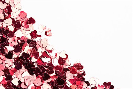 Pink heart shaped confetti Stock Photo - Budget Royalty-Free & Subscription, Code: 400-06873693