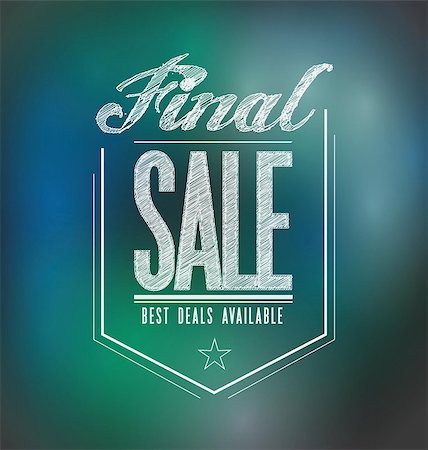 lights final sale poster sign banner illustration design Stock Photo - Budget Royalty-Free & Subscription, Code: 400-06887040