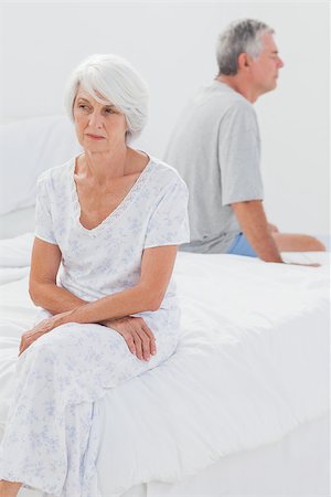 simsearch:695-05774214,k - Angry woman sulking in bed during a conflict with husband Stock Photo - Budget Royalty-Free & Subscription, Code: 400-06888164