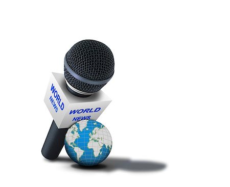 simsearch:400-06858495,k - World news reporting microphone Stock Photo - Budget Royalty-Free & Subscription, Code: 400-06880820