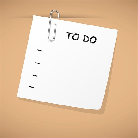 simsearch:400-06696037,k - empty to do list hanging on cardboard Stock Photo - Budget Royalty-Free & Subscription, Code: 400-06881228