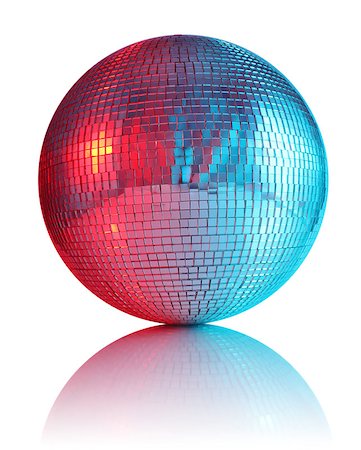 simsearch:400-04349799,k - ball for disco club isolated on white background Fotografie stock - Microstock e Abbonamento, Codice: 400-06881415