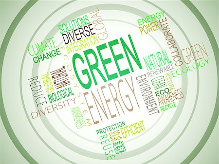 power dial nobody - Green energy terms together on green background Stock Photo - Budget Royalty-Free & Subscription, Code: 400-06882205