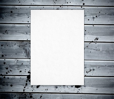 simsearch:400-06876787,k - White poster pin against a wooden boards wall with black paint behind Foto de stock - Super Valor sin royalties y Suscripción, Código: 400-06882223