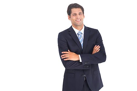 simsearch:400-07274414,k - Smiling businessman looking at the camera with crossed arms Photographie de stock - Aubaine LD & Abonnement, Code: 400-06883351