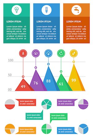 simsearch:400-07558184,k - Ui, infographics and web elements including flat design. EPS10 vector illustration. Stock Photo - Budget Royalty-Free & Subscription, Code: 400-06891967