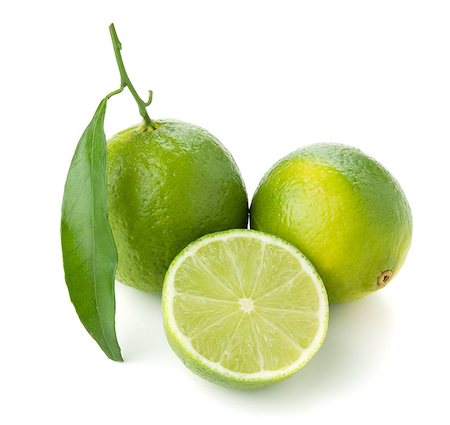 simsearch:400-05128284,k - Two and half ripe limes. Isolated on white Foto de stock - Super Valor sin royalties y Suscripción, Código: 400-06914053