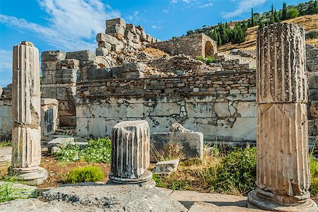 Ephesus ancient greek ruins in Anatolia Turkey Photographie de stock - Aubaine LD & Abonnement, Code: 400-06914296