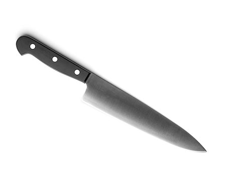 simsearch:400-05895238,k - Chef knife. Isolated on white background Stockbilder - Microstock & Abonnement, Bildnummer: 400-06914625