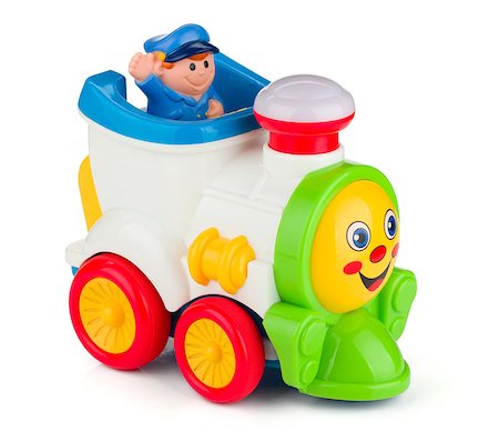 simsearch:400-05292821,k - Train baby toy. Isolated on white background Stock Photo - Budget Royalty-Free & Subscription, Code: 400-06914633