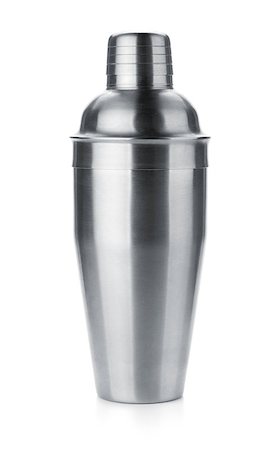 simsearch:400-06914551,k - Cocktail shaker. Isolated on white background Stock Photo - Budget Royalty-Free & Subscription, Code: 400-06914717