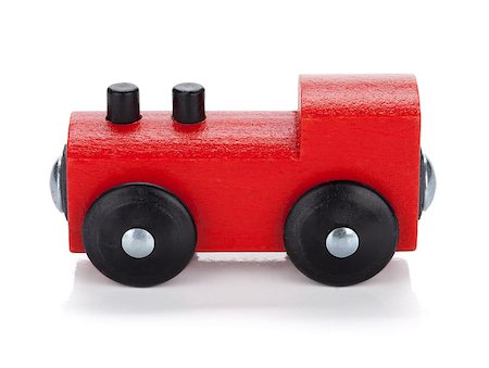 simsearch:400-05292821,k - Wooden toy train. Isolated on white background Stock Photo - Budget Royalty-Free & Subscription, Code: 400-06914765