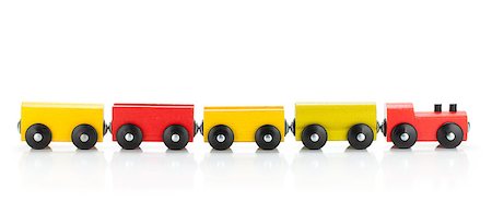 simsearch:400-05292821,k - Wooden toy colored train. Isolated on white background Stock Photo - Budget Royalty-Free & Subscription, Code: 400-06914770