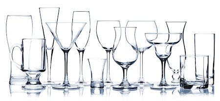 simsearch:400-06914465,k - Glass series - All Cocktail Glasses isolated on white Fotografie stock - Microstock e Abbonamento, Codice: 400-06915195