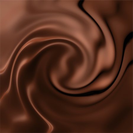 simsearch:400-06397215,k - Dark chocolate swirl Photographie de stock - Aubaine LD & Abonnement, Code: 400-06915279