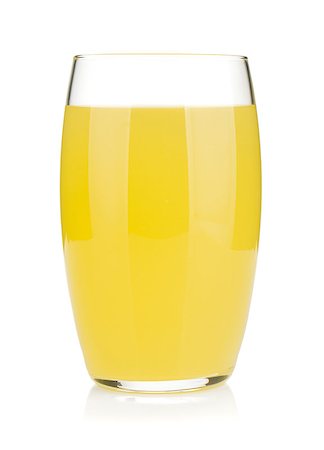 simsearch:400-04524035,k - Glass of lemon juice. Isolated on white background Foto de stock - Super Valor sin royalties y Suscripción, Código: 400-06915411