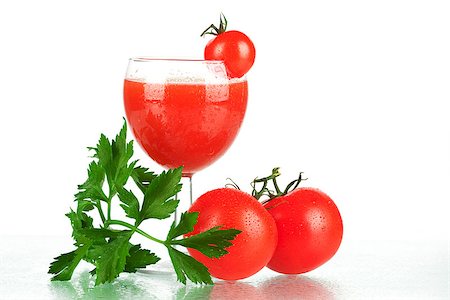 Fresh tomato juice with tomatos and celery Stock Photo - Budget Royalty-Free & Subscription, Code: 400-06915458