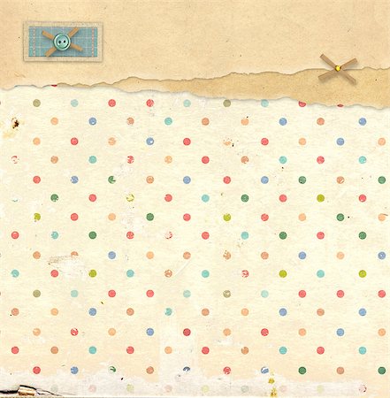 simsearch:400-05735209,k - Background in vintage style with paper and button Stock Photo - Budget Royalty-Free & Subscription, Code: 400-06916544