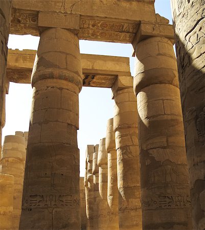 Ancient ruins of Karnak temple at Luxor in Egypt Stock Photo - Budget Royalty-Free & Subscription, Code: 400-06916794