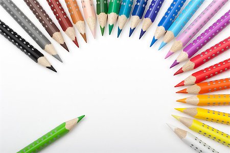 Life of color pencils Photographie de stock - Aubaine LD & Abonnement, Code: 400-06917416