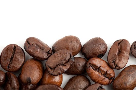 simsearch:400-06700189,k - Coffee beans. Isolated on white background Stock Photo - Budget Royalty-Free & Subscription, Code: 400-06917476