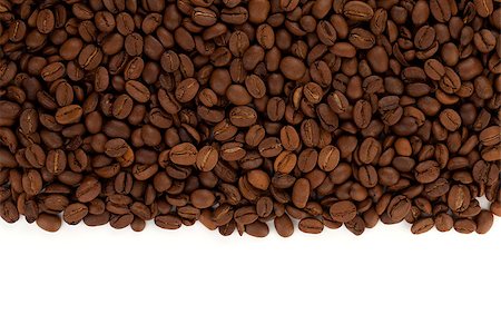 simsearch:400-06700189,k - Coffee beans on white background Stock Photo - Budget Royalty-Free & Subscription, Code: 400-06917562