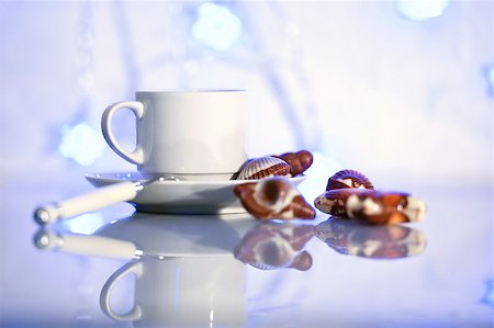simsearch:649-09205900,k - Still life with white cup and chocolates Stock Photo - Budget Royalty-Free & Subscription, Code: 400-06918343