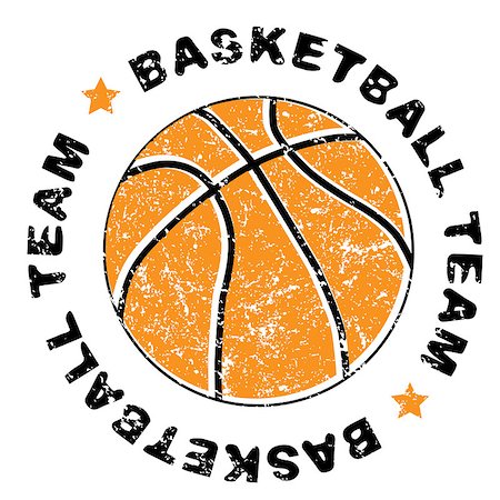simsearch:400-04726815,k - Basketball team grungy stamp isolated on white Stock Photo - Budget Royalty-Free & Subscription, Code: 400-06918361