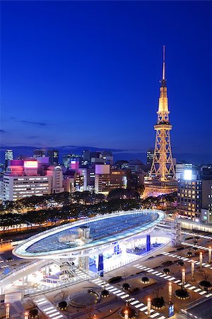 Nagoya, Japan skyline at the downtown Sakae District. Photographie de stock - Aubaine LD & Abonnement, Code: 400-06918684