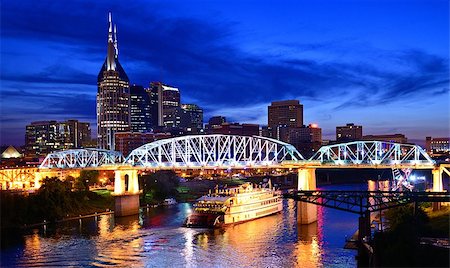 Skyline of downtown Nashville, Tennessee, USA. Stock Photo - Budget Royalty-Free & Subscription, Code: 400-06918719
