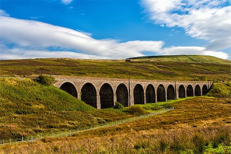 simsearch:400-07209028,k - Famous Gardsdale viaduct in Yorkshire Dales National Park in England Stock Photo - Budget Royalty-Free & Subscription, Code: 400-06918795