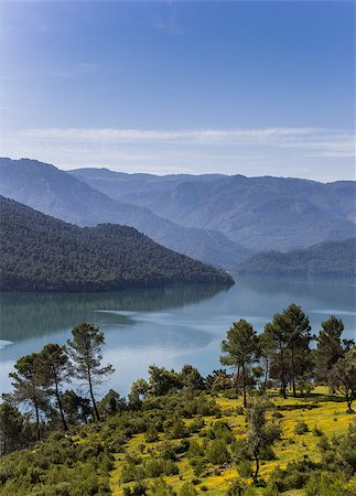 Blue lake in Cazorla National Park, Spain Stock Photo - Budget Royalty-Free & Subscription, Code: 400-06919071