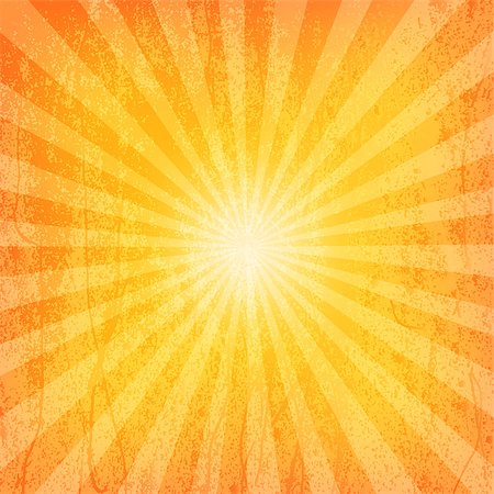 Sun Sunburst Grunge Pattern. Vector illustration Stock Photo - Budget Royalty-Free & Subscription, Code: 400-06919327