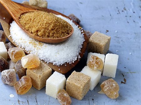 simsearch:400-04268388,k - Various kinds of sugar, brown, white and refined sugar Stock Photo - Budget Royalty-Free & Subscription, Code: 400-06919704