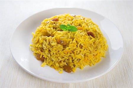 pilaf - Arabian rice kabsa, Ramadan food in middle east. Stock Photo - Budget Royalty-Free & Subscription, Code: 400-06919869