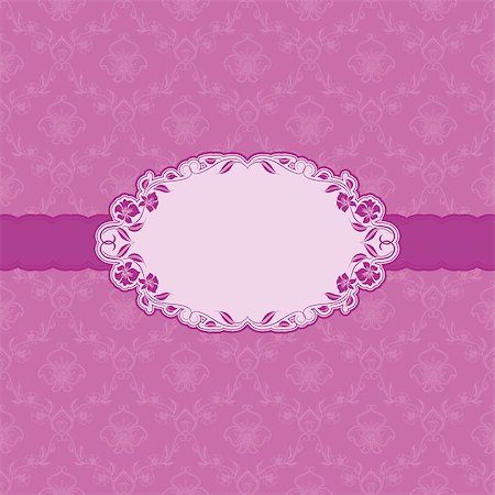simsearch:400-06568874,k - Vector template frame design for greeting card . Background - seamless pattern. Stock Photo - Budget Royalty-Free & Subscription, Code: 400-06911494