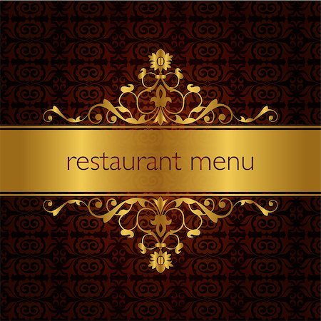 simsearch:400-06071368,k - studied the traditional pattern of the eastern restaurant menu Stock Photo - Budget Royalty-Free & Subscription, Code: 400-06911668