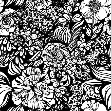 Fantasy abstract floral seamless pattern. Stock Photo - Budget Royalty-Free & Subscription, Code: 400-06911685